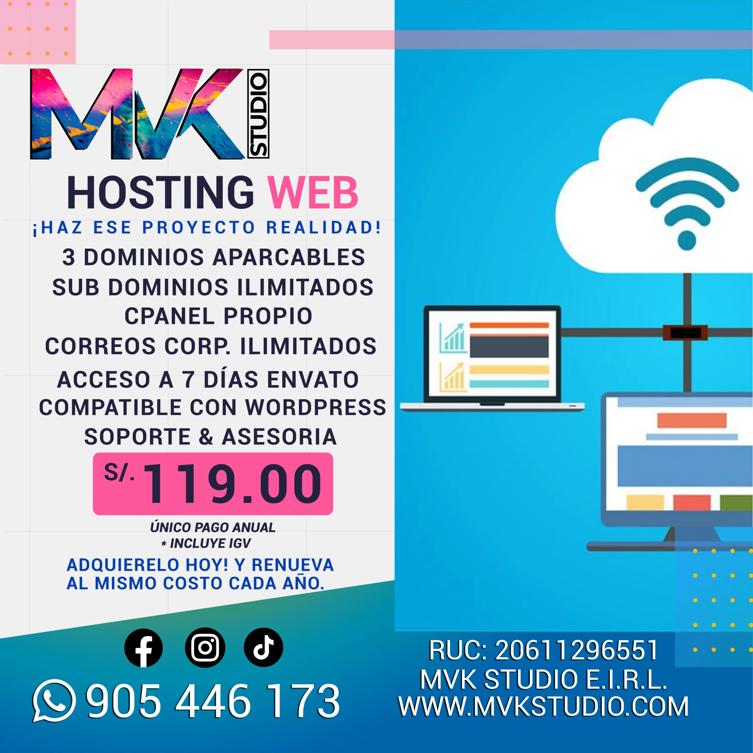 Hosting Web 12 Meses