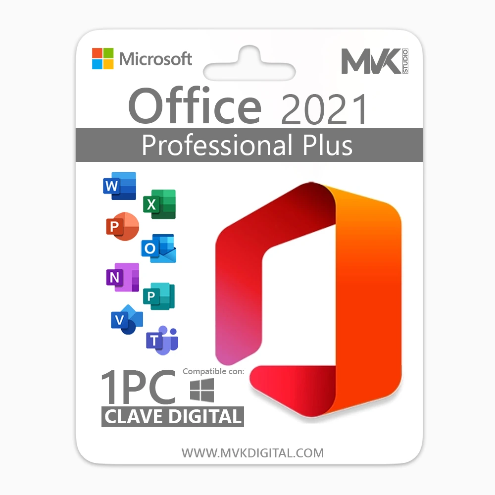 Licencia de Office 2021 Professional Plus 1PC