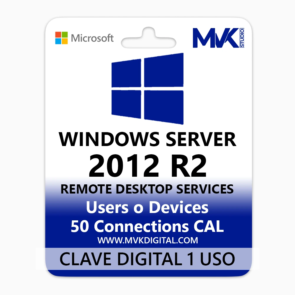 Windows Server 2012 R2 – 50 RDS Users/Devices CAL