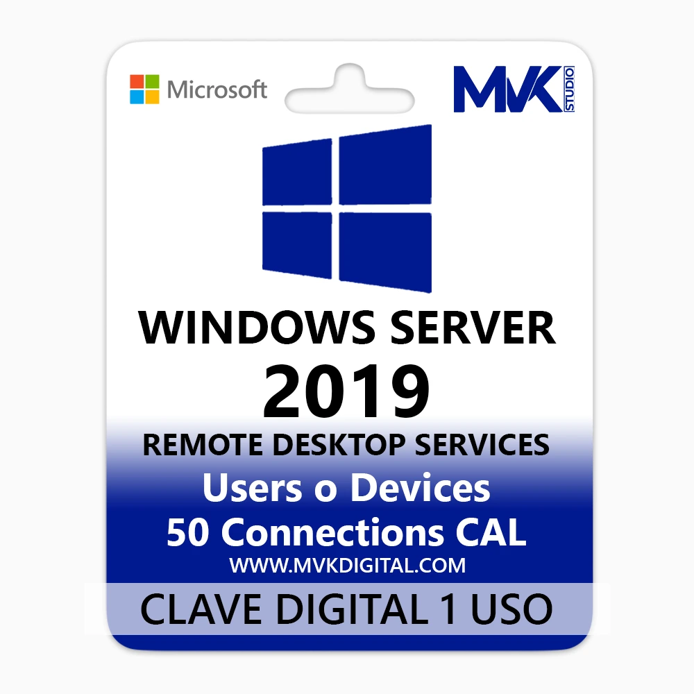 Windows Server 2019 – 50 RDS Users/Devices CAL