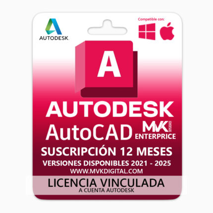 Licencia de AutoCAD Enterprice Suscripción 12 Meses