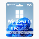 Licencia Windows 11 Pro 5PC